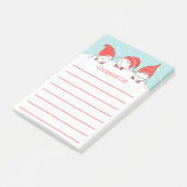 Drie kerstcadeautjes voor Elves Post-It Notes (Schuin)