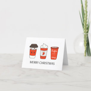Drie kerstcadeautjes voor kerstpapier met toppinge bedankkaart