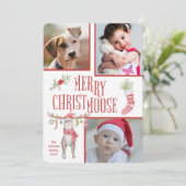 Drie kerstdagen voor de vierde kerstdag kaart (Staand voorkant)