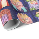 Drie kerstfeestdagen cadeaupapier (Rol Hoek)