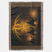 Drie kerstfeestdagen met Wiseman Blanket Throw Deken (Voorkant Verticaal)