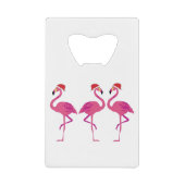 Drie kerstfeestjes creditkaart flessenopener (Voorkant)