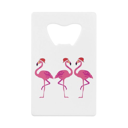 Drie kerstfeestjes creditkaart flessenopener (Voorkant)