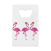 Drie kerstfeestjes creditkaart flessenopener (Achterkant)