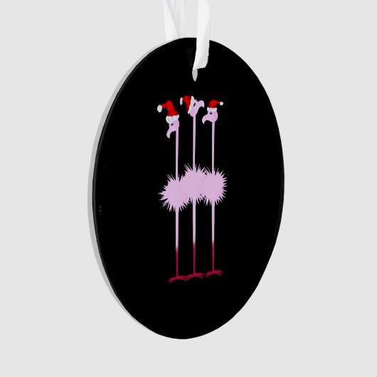 Drie kerstfeestjes ornament (voorkant)