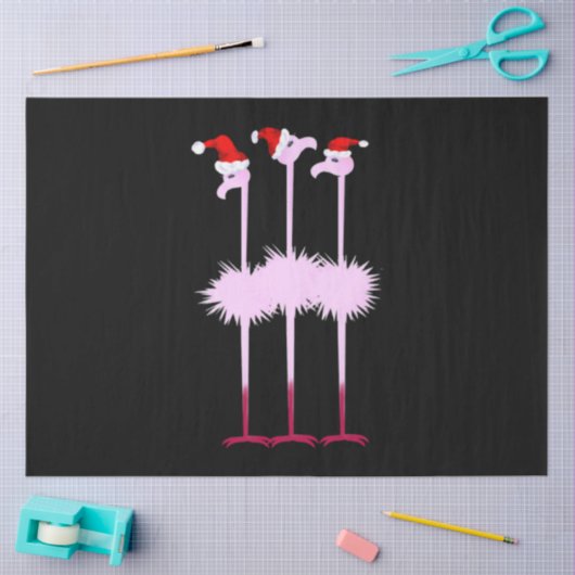 Drie kerstgevarjargon tissuepapier (Craft)