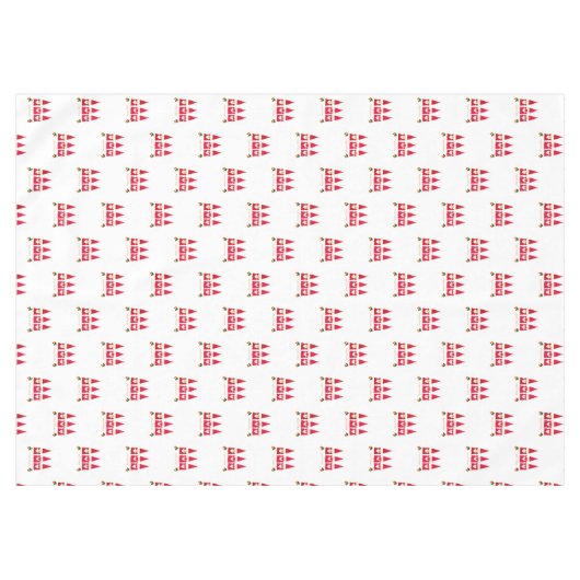 Drie kerstgnomen op wit tafelkleed (Voorkant (Horizontaal))