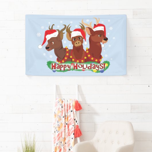 Drie Kerstherten Spandoek (Insitu)