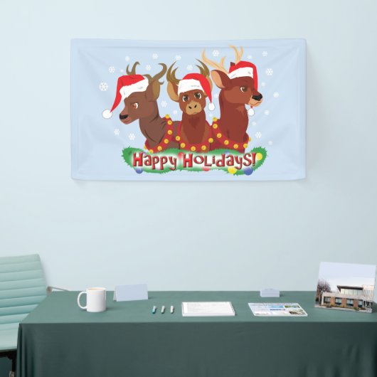 Drie Kerstherten Spandoek (Beurs)