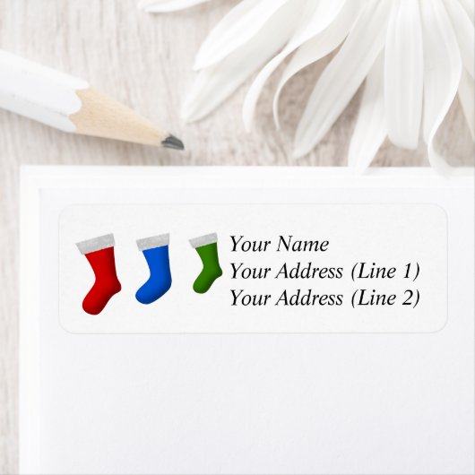 Drie kerstkaarten etiket (Insitu)