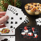 Drie kerstkaarten voor Elf-spelen Pokerkaarten (Insitu)