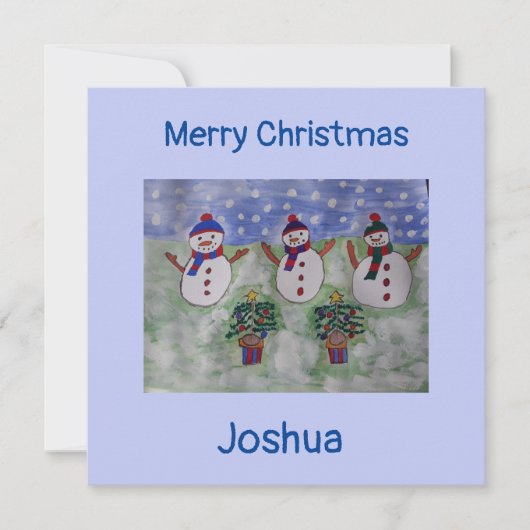 Drie kerstkaarten voor kerstmis kaart (Voorkant)