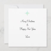 Drie Kerstkabouterkaart Kaart (Achterkant)