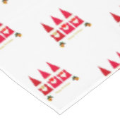 Drie Kerstkabouters op Wit Tafelkleed (Gekanteld)