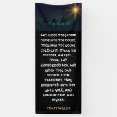 Drie kerstkerkkerkerken met Wisemen Spandoek (Verticaal)