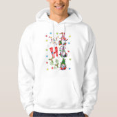 Drie kerstknomes Ho-Ho-Ho-Gar Hoodie (Voorkant)