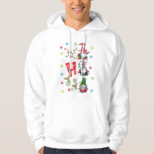 Drie kerstknomes Ho-Ho-Ho-Gar Hoodie (Voorkant)