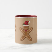 Drie kerstkoekjes met ontbijt mok (Midden)