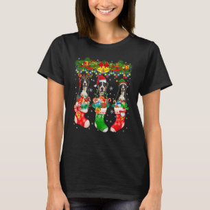 Drie Kerstman Rendier Elf Grote Zwitserse Bergen X T-shirt