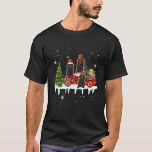 Drie Kerstman Rendier Elf Sproodles Op Kerstmis Pi T-shirt