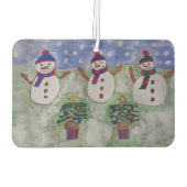 Drie kerstmannen Air Freshener Luchtverfrisser (Achterkant)