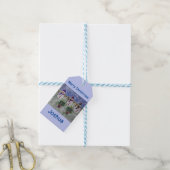 Drie kerstmannen cadeaulabel (Met Touw)