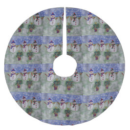 Drie kerstmannen kerstboom rok