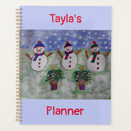 Drie kerstmannen planner