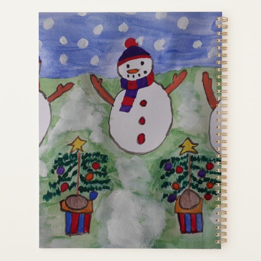 Drie kerstmannen planner (Achterkant)