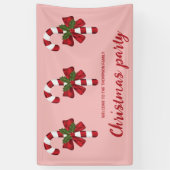 Drie kerstsnoepjes - kerstfeest spandoek (Verticaal)