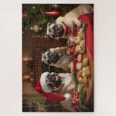 Drie kersttassen legpuzzel (Verticaal)