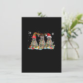 Drie kerstverlichting voor de rendierenkern van Sa Kaart (Staand voorkant)