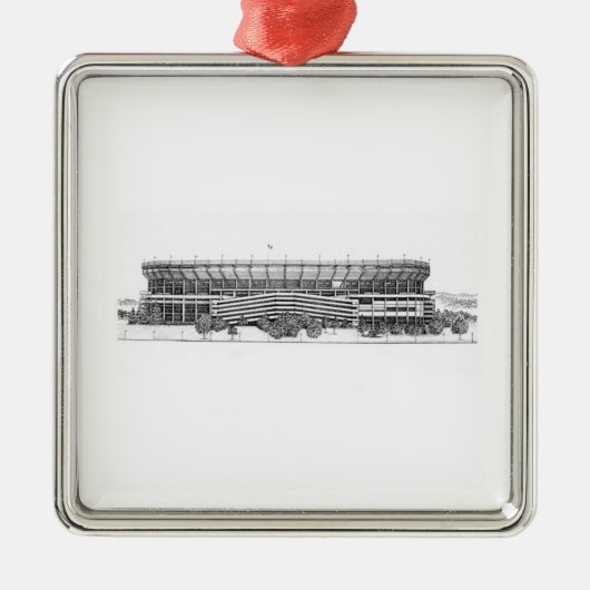 Drie kerstversiering met rivieren metalen ornament (Voorkant)