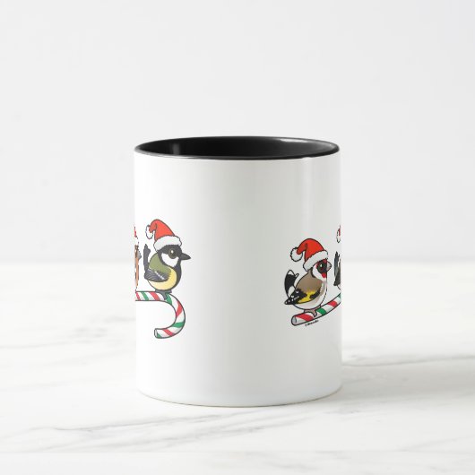 Drie kerstvinken (EU) Mok (Midden)