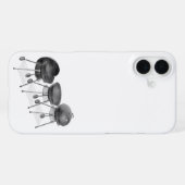 Drie ketel houtskoolgrills iPhone hoesje (Achterkant horizontaal)