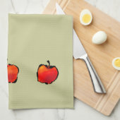 Drie keukenhanddoeken voor appels (Quarter Fold)