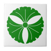 Drie kieuwbladeren tegeltje (Voorkant)