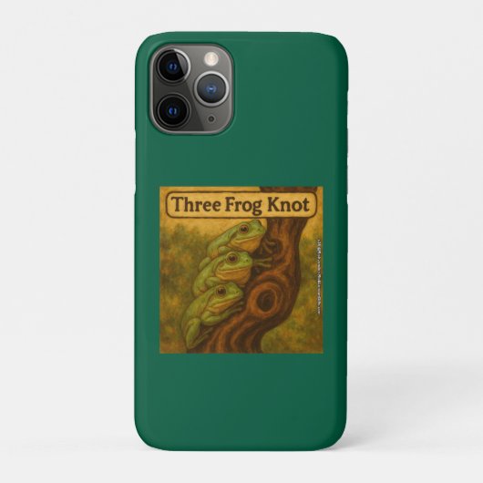 Drie Kikkers Knoop – Whimsicale Amfibische Woordsp Case-Mate iPhone Case (Achterkant)