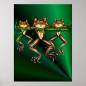 Drie kikkers Poster (Voorkant)