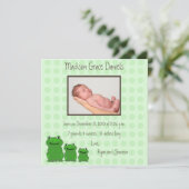 Drie kikkervisjes ter kondiging groen aankondiging (Staand voorkant)