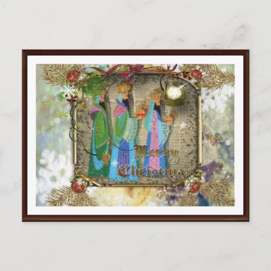 Drie kilo Orient Kerstmis Briefkaart (Voorkant)