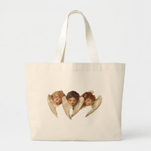 Drie KinderAngels -  Kitsch Art Grote Tote Bag