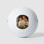Drie kinderen aan het raam golfballen (Voorkant)