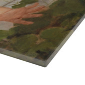 Drie kinderen aan het raam snijplank (Hoek)