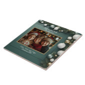 Drie kinderen Familiefoto Kerstmis Tegeltje (Zijkant)