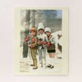Drie kinderen legpuzzel (Verticaal)