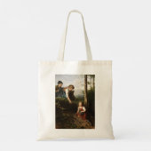 Drie kinderen plukken bessen in de Bossen Tote Bag (Achterkant)