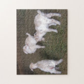 Drie Kinderen van kleine geiten Legpuzzel (Verticaal)