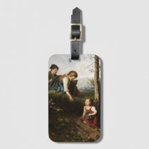 Drie kinderen wilde bessen in een bos