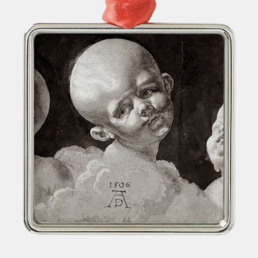 Drie Kinderhoofden, 1506 Metalen Ornament (Voorkant)